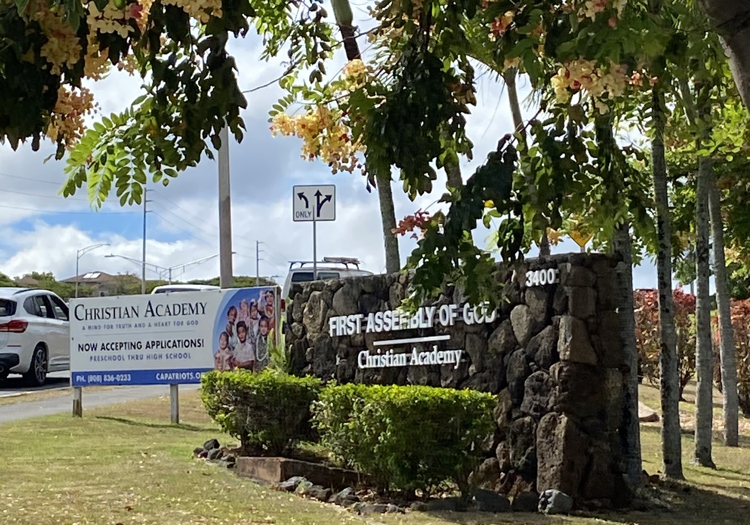 Christian Academy entrance